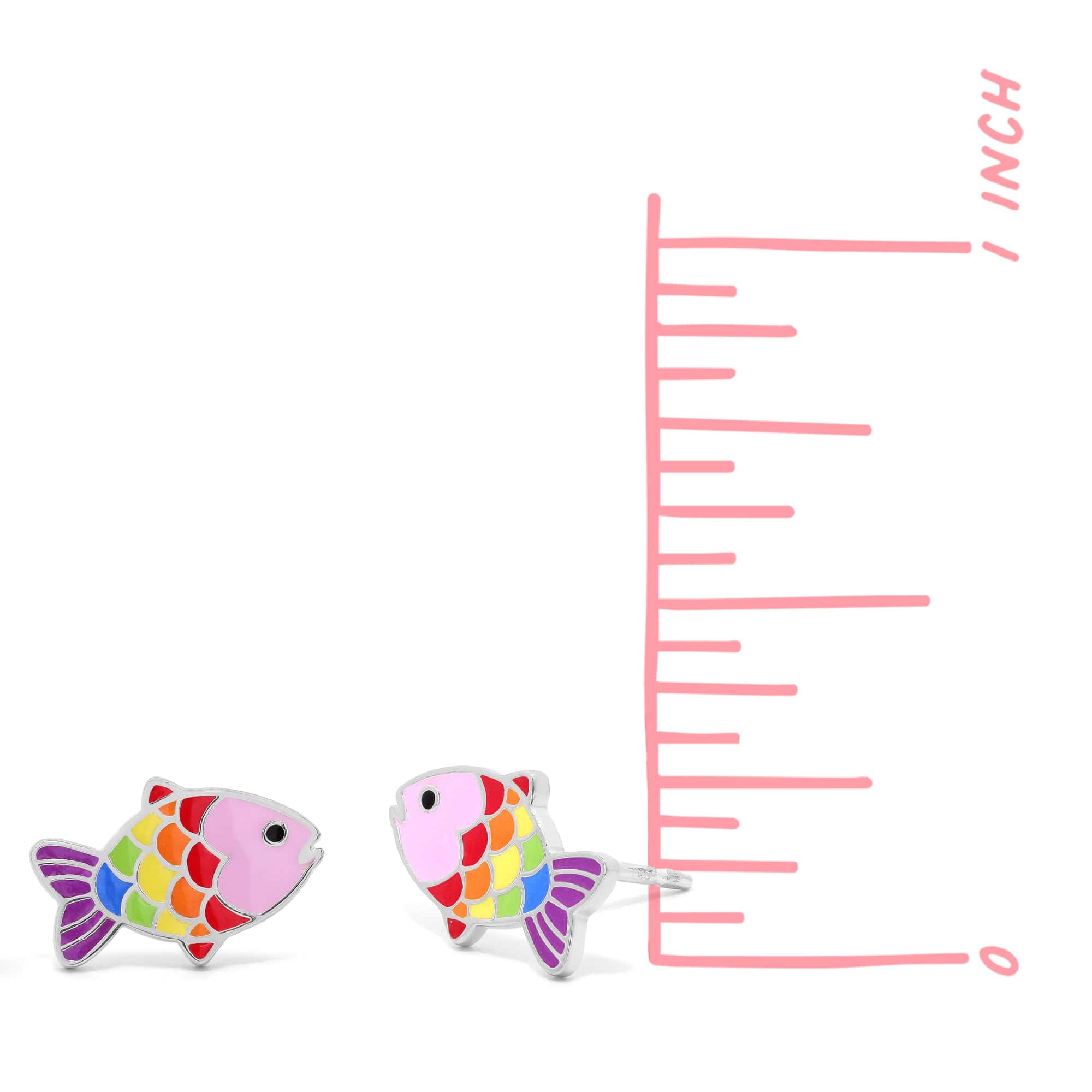 Boma Jewelry Rainbow Fish Studs
