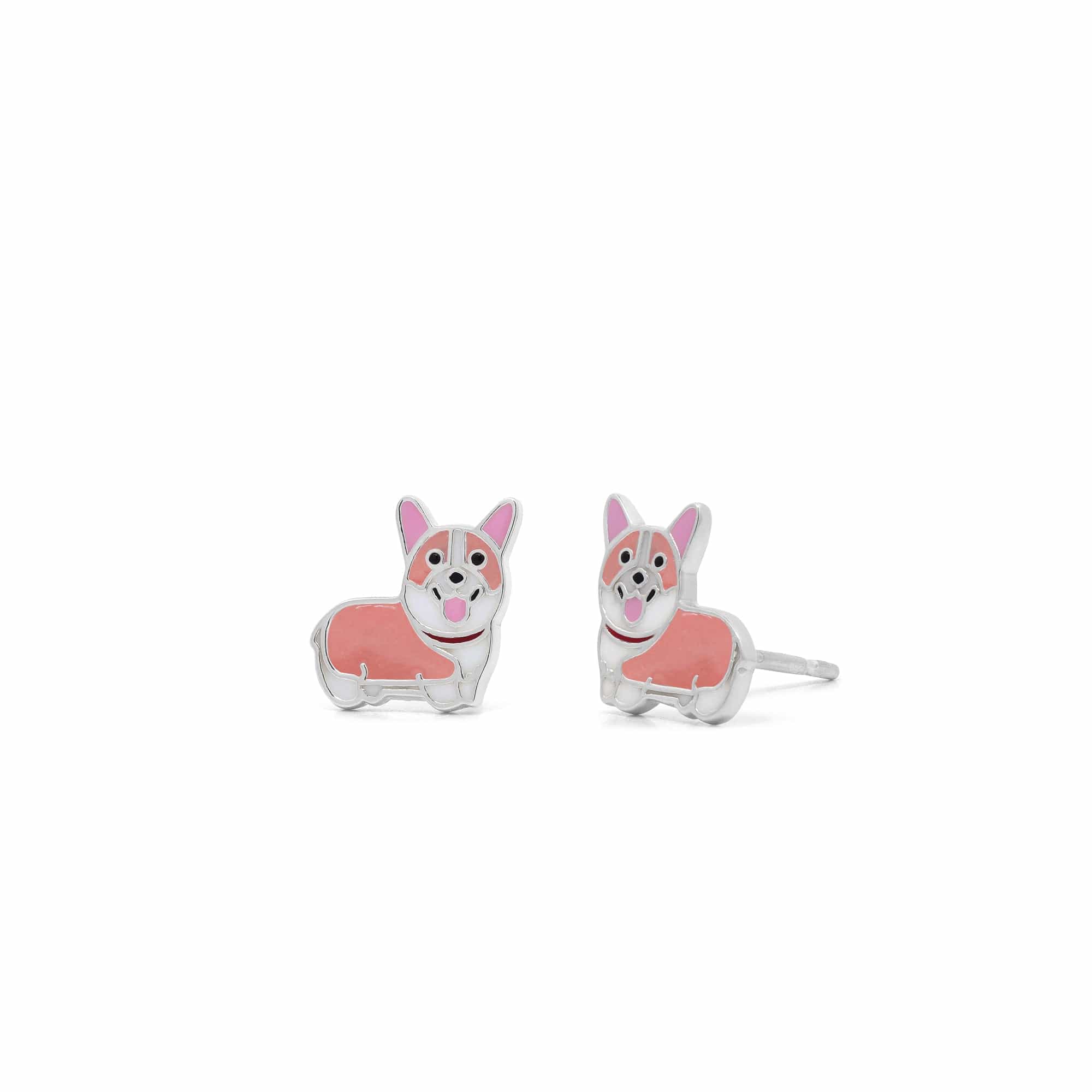 Boma Jewelry Happy Corgi Earring Studs