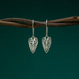 Boma Jewelry Outline Caladium Leaf Earrings