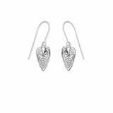 Boma Jewelry Outline Caladium Leaf Earrings