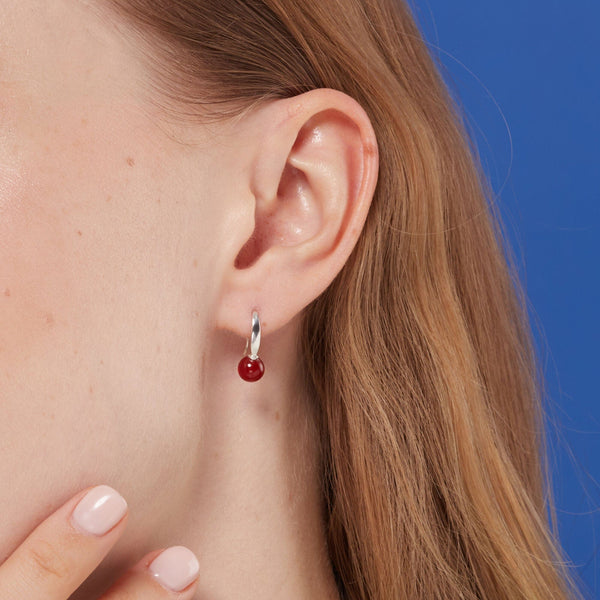 Boma Jewelry Round Stone Open Drop Earrings