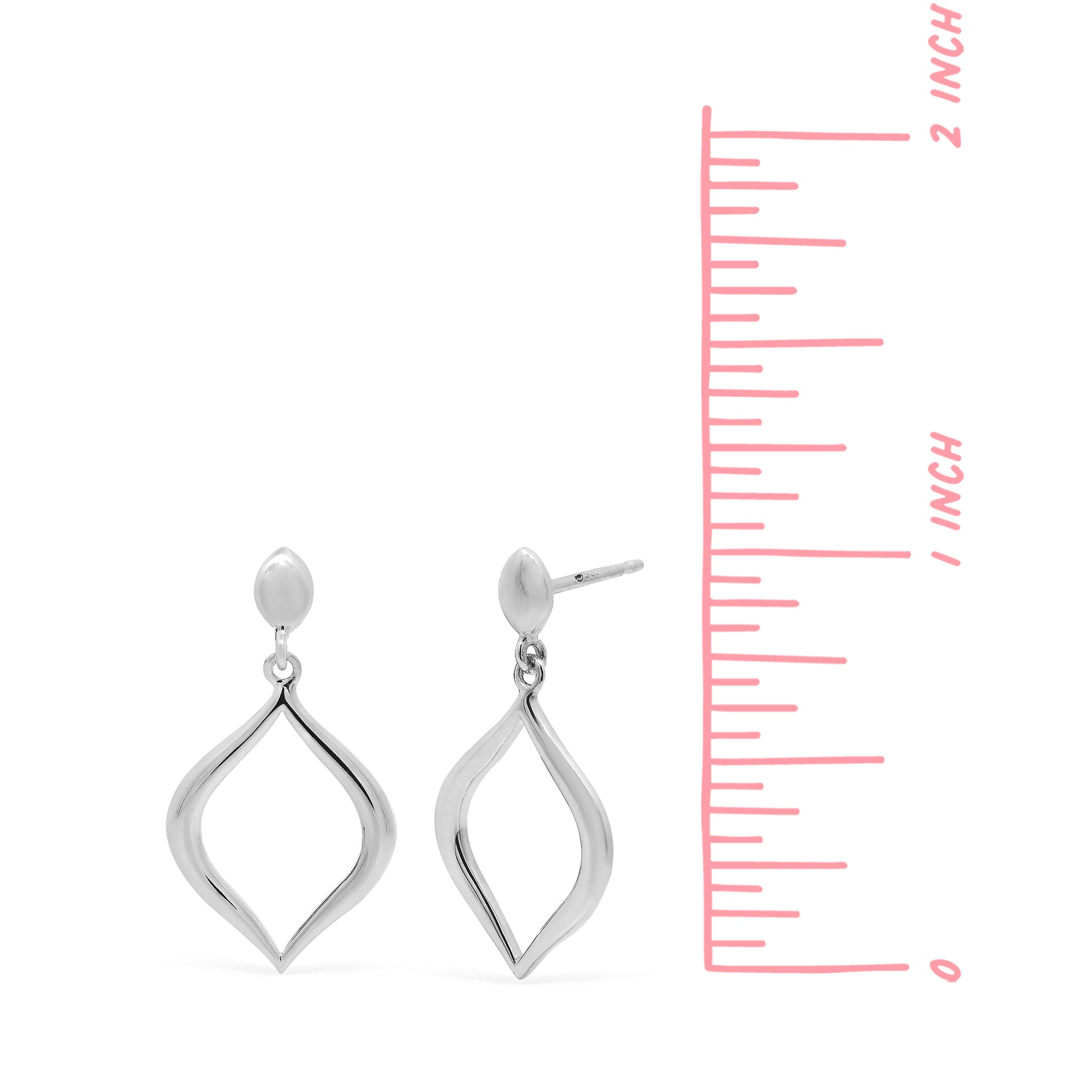 Boma Jewelry Open Marquise Dangle Earrings