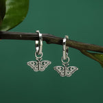 Boma Jewelry Elegant Butterfly Huggie Hoops