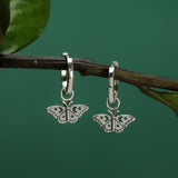 Boma Jewelry Elegant Butterfly Huggie Hoops