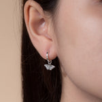 Boma Jewelry Elegant Butterfly Huggie Hoops