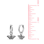 Boma Jewelry Elegant Butterfly Huggie Hoops
