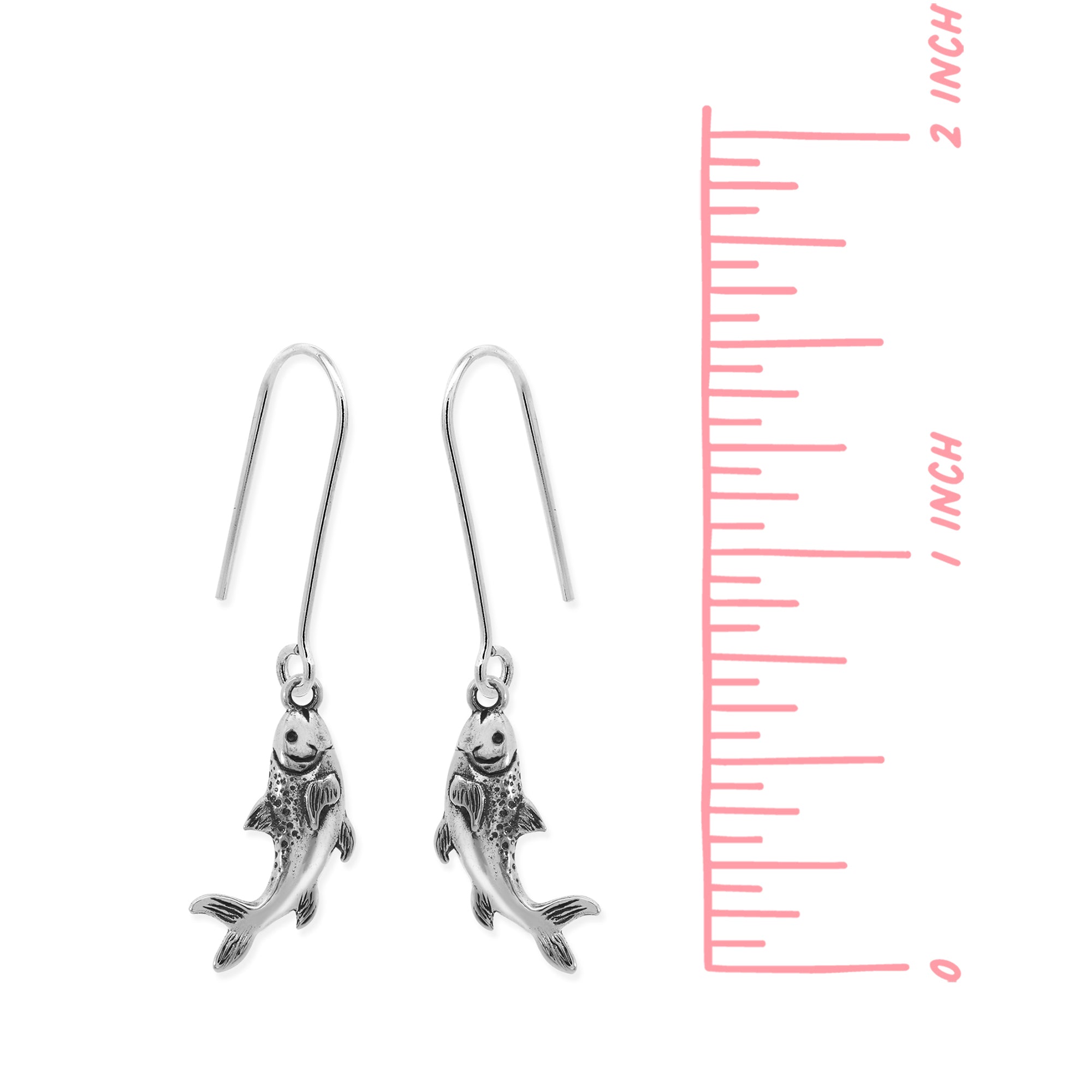 Boma Jewelry Salmon Dangle Earrings