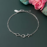 Charm Trio Link Bracelet