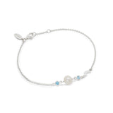 Luna Pearl Bracelet with Stone