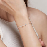 Luna Pearl Bracelet with Stone