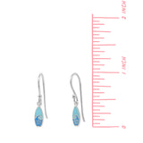 Ocean Wave Surfboard Dangle Earrings
