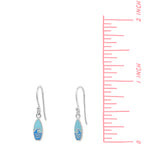 Ocean Wave Surfboard Dangle Earrings