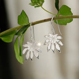 Papaya Leaf Dangle Earrings