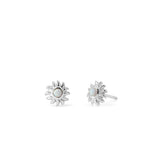 Clare Sunburst Studs with Opal