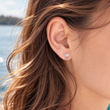 Rainbow Jellyfish Stud Earrings