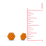 Bubble Waffle Stud Earrings