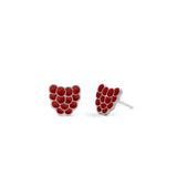 Red Raspberry Stud Earrings