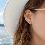 Red Raspberry Stud Earrings