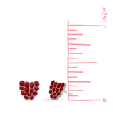 Red Raspberry Stud Earrings