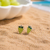 Green Grape Stud Earrings