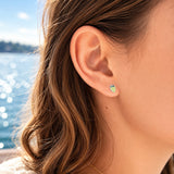Green Grape Stud Earrings