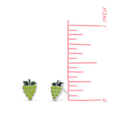 Green Grape Stud Earrings
