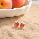Peach Stud Earrings