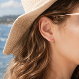 Peach Stud Earrings