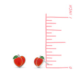 Peach Stud Earrings