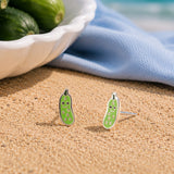 Smiley Pickle Stud Earrings