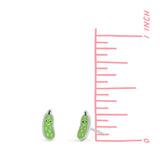 Smiley Pickle Stud Earrings