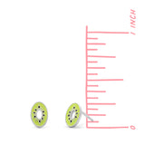 Kiwi Slice Stud Earrings