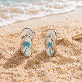 Palm Flip Flop Stud Earrings
