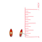 Palm Sunset Surfboard Stud Earrings