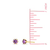 Clare Round Studs with Stone