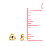 Clare Clover Studs with Stone