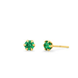 Clare Round Studs with Stone
