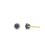 Clare Round Studs with Stone