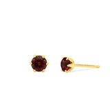 Clare Round Cut CZ Studs