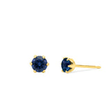 Clare Round Cut CZ Studs