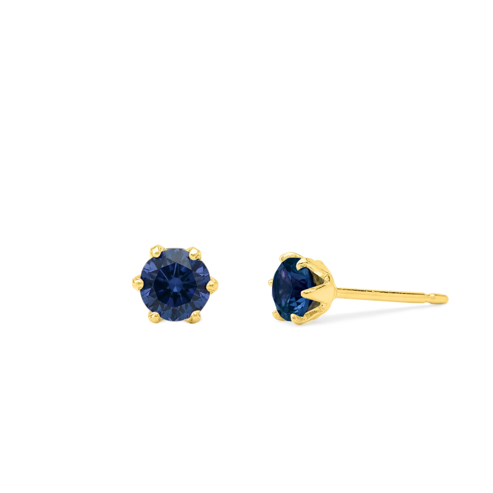Clare Round Cut CZ Studs