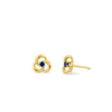 Clare Clover Studs with Stone