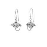 Manta Ray Dangle Earrings