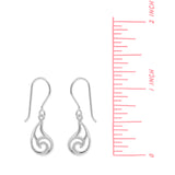 Wave Outline Dangle Earrings
