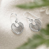 Radiant Fan Dangle Earrings