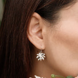 Papaya Leaf Dangle Earrings