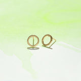 Belle Open Circle Studs