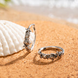 Seaside Huggie Hoops