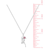 Clare Dancing Fairy Necklace with Stone