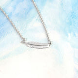Horizontal Feather Necklace